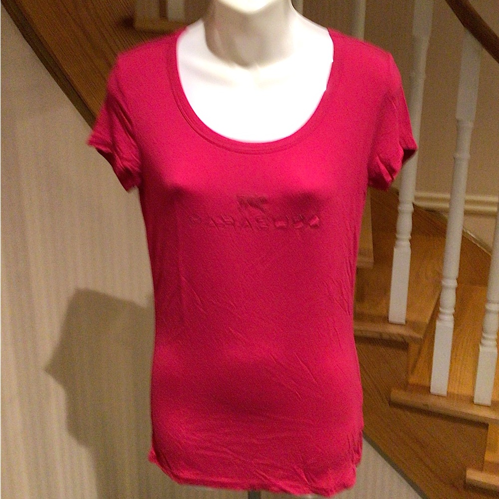 🎉Host Pick🎉🛍2 for $30🛍Pink Parasuco round neck short sleeve slip on top